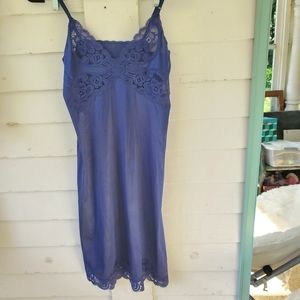 Vanity Fair Navy Blue Slip Dress